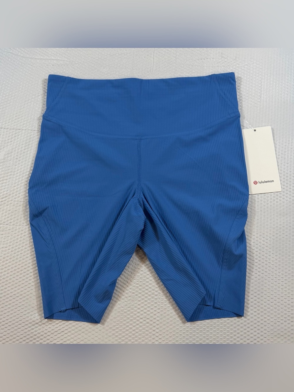 lululemon Base Pace HR Short 8” Ribbed Size 10 Blue Nile NWT